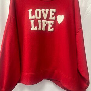 women's Old Navy red sweatshirt